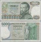 Belgium: Banque Nationale de Belgique, 5.000 Francs 02.02.1973 with signatures: Jordens & Vandeputte, P.137a, vertical and horizontal fold with a few ...
