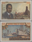 Cameroon: Banque Centrale - Republique Federale du Cameroun, 100 Francs ND(1962), P.10, excellent and almost perfect condition, just two tiny pinholes...