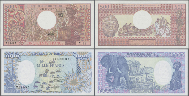 Chad: Banque des États de l'Afrique Centrale - République du Tchad, pair with 50...