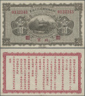 China: Chinese Banks - Short Term Interest Bearing Exchange Note, 1 Yuan 1922, P.638, very soft vertical bend and a few tiny spots, Condition: XF+/aUN...