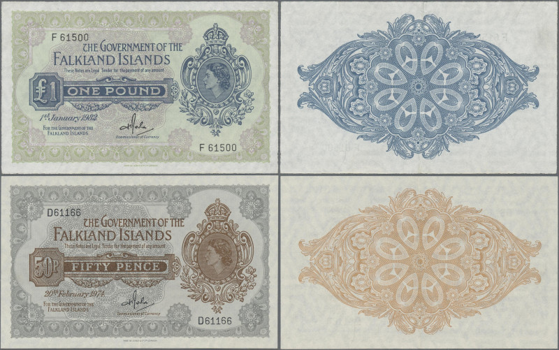 Falkland Islands: The Government of the Falkland Islands, pair with 50 Pence 197...