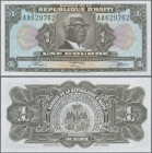 Haiti: Banque de la République d'Haïti, 1 Gourde L.17.08.1979, printed on TYVEK, P.230A in UNC condition.
 [differenzbesteuert]