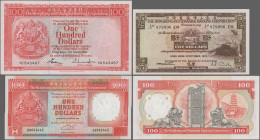 Hong Kong: The Hong Kong & Shanghai Banking Corporation, huge lot with 18 banknotes, series 1959-2012, comprising 5x 5 Dollars 1959/69/70/72/75 (P.181...