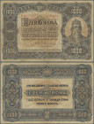 Hungary: Ministry of Finance, lot with 12 banknotes, series 1920, with 3x 50 Korona (P.62, F-), 5x 100 Korona (P.63, VG to F-) and 4x 1.000 Korona (P....