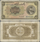 Iran: Bank Melli Iran, 10 Rials SH1311(1932), P.19, minor margin split, tiny hole at center and slightly toned paper, Condition: F/F-.
 [differenzbes...