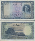 Iran: Bank Melli Iran, 500 Rials ND(1944), P.45, small tear left border, some minor spots, slightly cleaned, Condition: F.
 [differenzbesteuert]