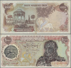 Iran: Bank Markazi Iran, 1.000 Rials ND(1979) overprint series, P.121a with signatures Hasan Ali Mehran & Hushang Ansari, in VF+/XF condition. Rare!
...