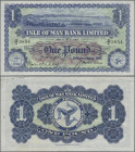 Isle of Man: Isle of Man Bank Limited, 1 Pound 29th November 1954, P.6c, great original shape with crisp paper, just a few stronger folds and minor sp...