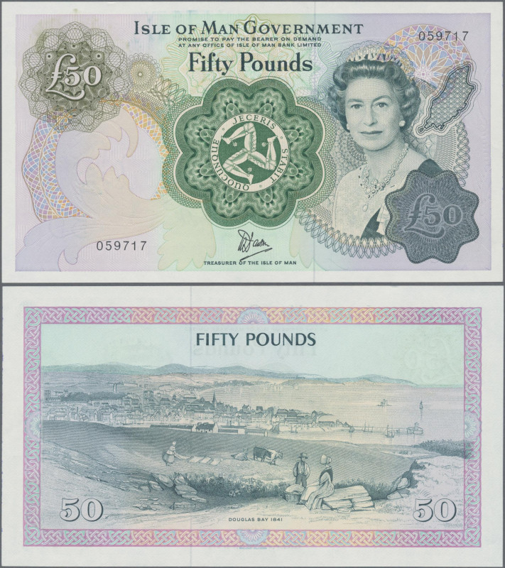 Isle of Man: Isle of Man Government, 50 Pounds ND(1983), P.39 in UNC condition....