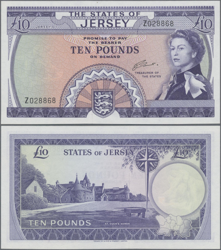 Jersey: The States of Jersey, 10 Pounds ND(1972) REPLACEMENT NOTE with prefix ”Z...