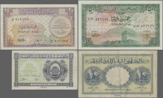 Lebanon: République Libanaise, set with 6 banknotes, 1944-1950 series, with 5 and 10 Piastres 1944 (P.38, 39, VF, F+), 5 and 10 Piastres 1948 (P.40, 4...