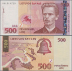 Lithuania: Lietuvos Bankas, 500 Litu 2000, P.64 in UNC condition.
 [differenzbesteuert]