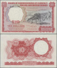 Malaya & British Borneo: Board of Commissioners of Currency – Malaya and British Borneo, 10 Dollars 1st March 1961, P.9b, very soft vertical bend at c...