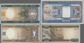 Mauritania: Banque Centrale de Mauritanie, huge lot with 14 banknotes, 1985-2012 series, with 2x 100, 2x 200, 2x 500 and 1.000 Ouguiya 1985-2002 (P.4c...