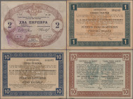 Montenegro: Military Government District Command and K.u.K. Militärverwaltung in Montenegro, series 1914 (ND 1916) and 1917, set with 7 banknotes, com...
