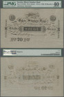 Sweden: Rikets-Standers-Bank, 20 Riksdaler ND(ca. 1840) Remainder, P.NL, PMG graded 40 Extremely Fine, NET.
 [differenzbesteuert]