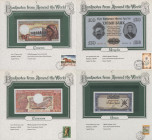 Alle Welt: Huge collection of 35 graded world banknotes, comprising for example Swaziland 1 Lilangeni, P.1, PMG 65 EPQ, East Caribbean States - ST. KI...