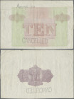 Alle Welt: Lot with 6 banknotes and 1 cheque, comprising Ceylon Vignette Proof print for 10 Rupees P. 24p in lilac color, on watermarked banknote pape...