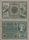 Deutschland - Deutsches Reich bis 1945: Lot mit 7 Reichsbanknoten, Serie 1920-22, dabei 50 Mark 1920 (Ro.66, aUNC/UNC), 500 Mark 1922 (Ro.70, XF+/aUNC...