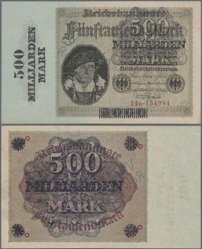 Deutschland - Deutsches Reich bis 1945: Reichsbanknote 500 Milliarden Mark 1923,...