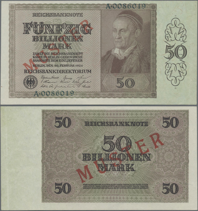 Deutschland - Deutsches Reich bis 1945: Reichsbanknote 50 Billionen Mark 1924 MU...