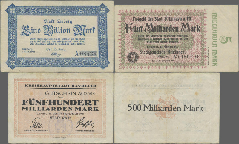Deutschland - Notgeld - Bayern: Einsteckalbum mit alphabetisch angelegtem Bestan...