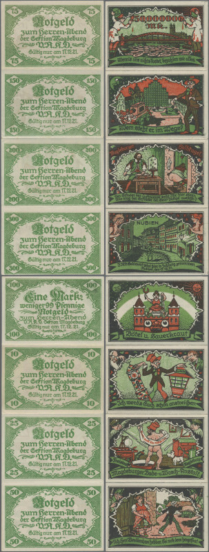 Deutschland - Notgeld - Sachsen-Anhalt: Magdeburg, Herrenabend der Sektion Magde...