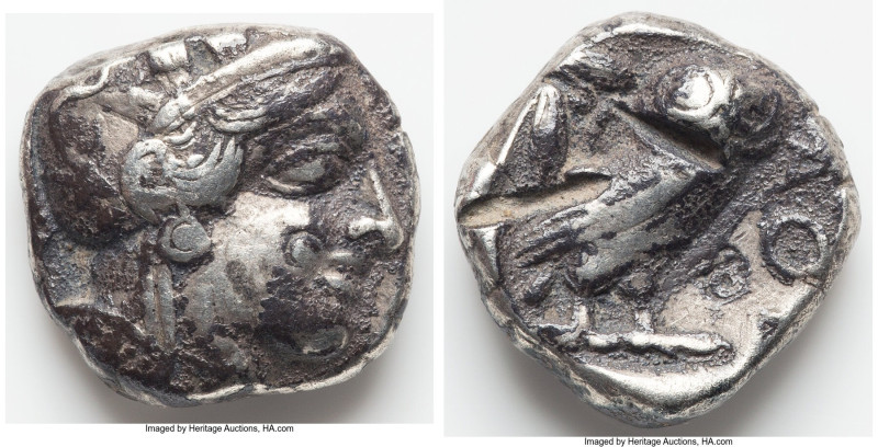 ATTICA. Athens. Ca. 440-404 BC. AR tetradrachm (24mm, 17.09 gm, 9h). VF, test cu...