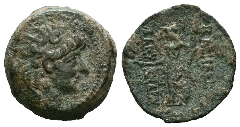 Greek
Seleukid kingdom, Antiochos IV Epiphanes, AE, 175-164 BC. Antioch on the ...