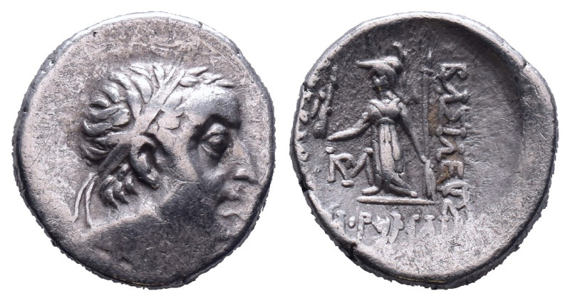 Kings of Cappadocia. Ariobarzanes I Philoromaios AR Drachm. Dated Year 22 (74/3 ...