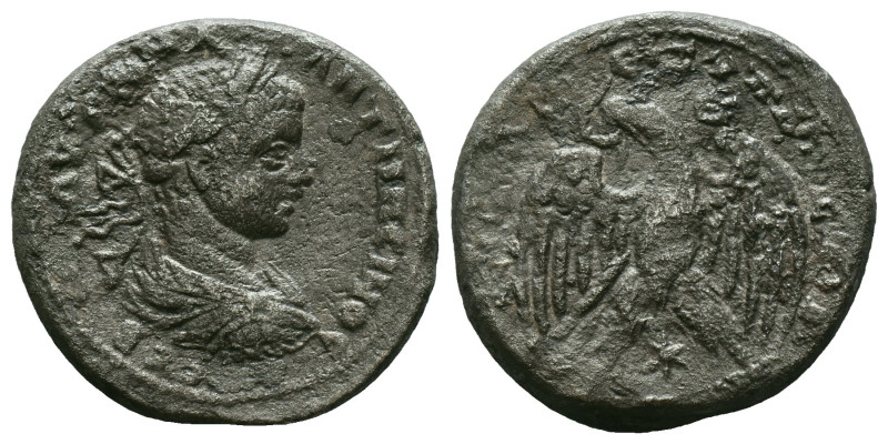 Seleucis and Pieria. Antiochia. Elagabalus. A.D. 218-222. AR tetradrachm Referen...