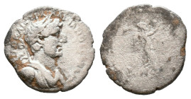 CAPPADOCİA, Caesarea-Eusebia, Hadrian (117-138 AD),
AR Hemidrachm, (13.8mm, 1.55g)
Obv: Laureate, draped, and cuirassed bust right.
Rev: Nike advan...
