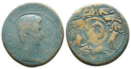 Roman Provincial Coins. Circa. 1st - 3rd Century. Ae.
Artificially patinated
Reference:
Condition: Very Fine

Weight: 11.78 gr
Diameter: 27.7 mm