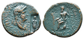 Roman Provincial Coins. Circa. 1st - 3rd Century. Ae.
Artificially patinated
Reference:
Condition: Very Fine

Weight: 4.55 gr
Diameter: 19.4 mm