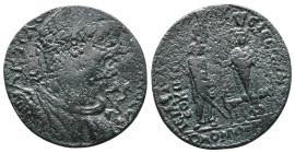 Roman Provincial Coins. Circa. 1st - 3rd Century. Ae.
Artificially patinated
Reference:
Condition: Very Fine

Weight: 10.95 gr
Diameter: 29.4 mm