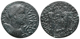 Roman Provincial Coins. Circa. 1st - 3rd Century. Ae.
Artificially patinated
Reference:
Condition: Very Fine

Weight: 14.11 gr
Diameter: 29.1 mm