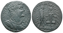 ROMAN PROVINCIAL
PHRYGIA, Hierapolis. Valerian I, 253-260 AD. AE. Homonoia issue with Ephesus
Obv: A K Π ΛIK OVAΛЄΡIANOC.
Laureate and cuirassed bu...