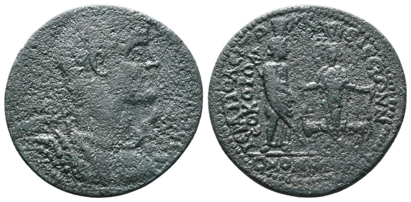 ROMAN PROVINCIAL
PHRYGIA, Hierapolis. Valerian I, 253-260 AD. AE. Homonoia issu...