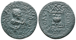 Roman Provincial Coins. Circa. 1st - 3rd Century. Ae.
Artificially patinated
Reference:
Condition: Very Fine

Weight: 14.14 gr
Diameter: 31.4 mm