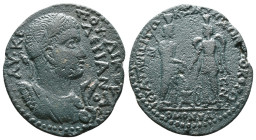 Roman Provincial
Phrygia. Hierapolis. Valerian I AD 253-260. Homonoia issue with Smyrna.Bronze Æ
Artificially patinated

Weight: 11.16 gr
Diamete...