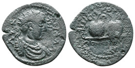Roman Provincial Coins. Circa. 1st - 3rd Century. Ae.
Artificially patinated
Reference:
Condition: Very Fine

Weight: 5.38 gr
Diameter: 25.8 mm