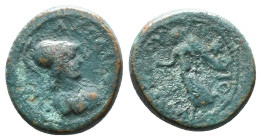 Roman Provincial Coins. Circa. 1st - 3rd Century. Ae.
Artificially patinated
Reference:
Condition: Very Fine

Weight: 4.66 gr
Diameter: 17.1 mm