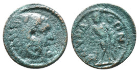 Roman Provincial Coins. Circa. 1st - 3rd Century. Ae.
Artificially patinated
Reference:
Condition: Very Fine

Weight: 3.04 gr
Diameter: 16.2 mm