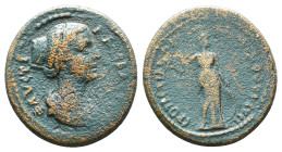Roman Provincial Coins. Circa. 1st - 3rd Century. Ae.
Artificially patinated
Reference:
Condition: Very Fine

Weight: 4.61 gr
Diameter: 20.0 mm