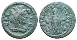 Roman Provincial Coins. Circa. 1st - 3rd Century. Ae.
Artificially patinated
Reference:
Condition: Very Fine

Weight: 3.47 gr
Diameter: 19.6 mm