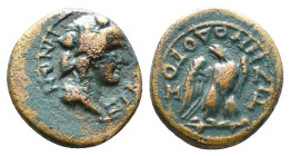 Roman Provincial Coins. Circa. 1st - 3rd Century. Ae.
Artificially patinated
Reference:
Condition: Very Fine

Weight: 2.63 gr
Diameter: 14.7 mm
