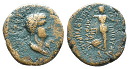 Roman Provincial Coins. Circa. 1st - 3rd Century. Ae.
Artificially patinated
Reference:
Condition: Very Fine

Weight: 2.66 gr
Diameter: 16.2 mm