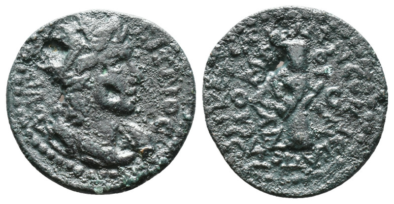 Roman Provincial
Phrygia, Hierapolis. Pseudo-autonomous.
Artificially patinate...