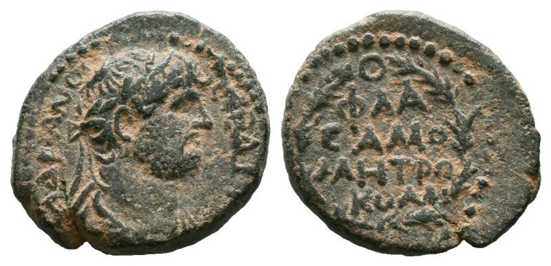 Commagene. Samosata. Hadrian. A.D. 117-138. AE
ΑΔΡΙΑΝΟC [CEBACTOC], laureate an...