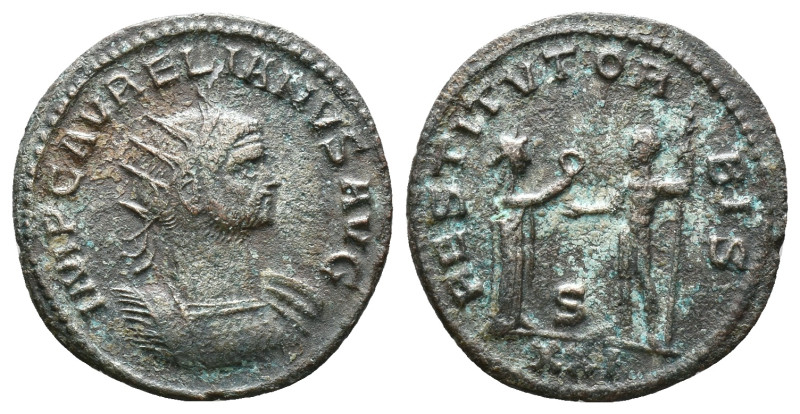 Roman Imperial
Aurelian. Antoninianus. 275 AD.

Weight: 3.35 gr.
Diameter: 2...